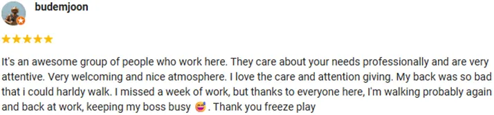 Chiropractic Estero FL Budemjoon Testimonial