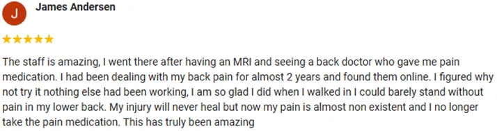 Chiropractic Estero FL James Andersen Testimonial